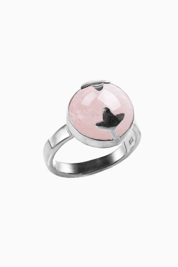 Sivalya Rose Quartz Cabochon Ring - Spellbinder