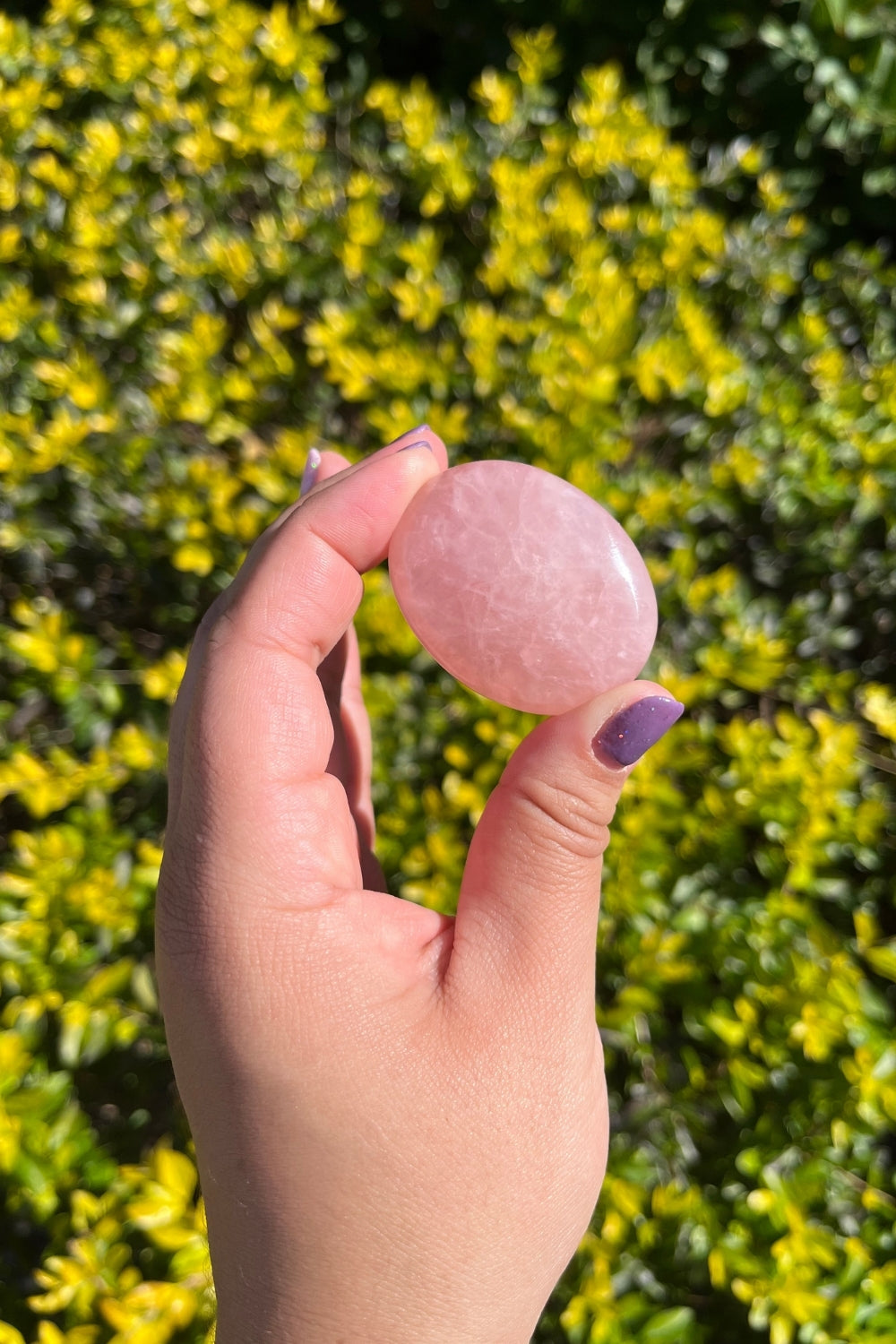 Rose Quartz Worry Stone