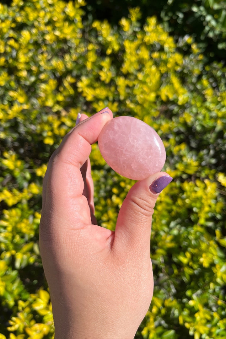 Rose Quartz Worry Stone