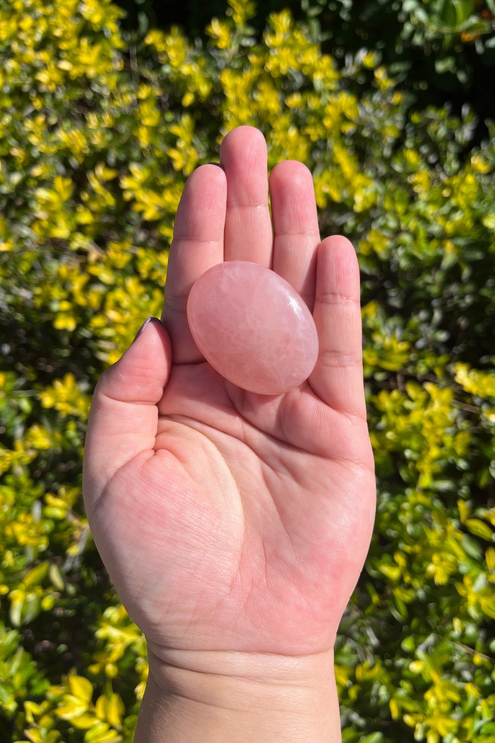 Rose Quartz Worry Stone