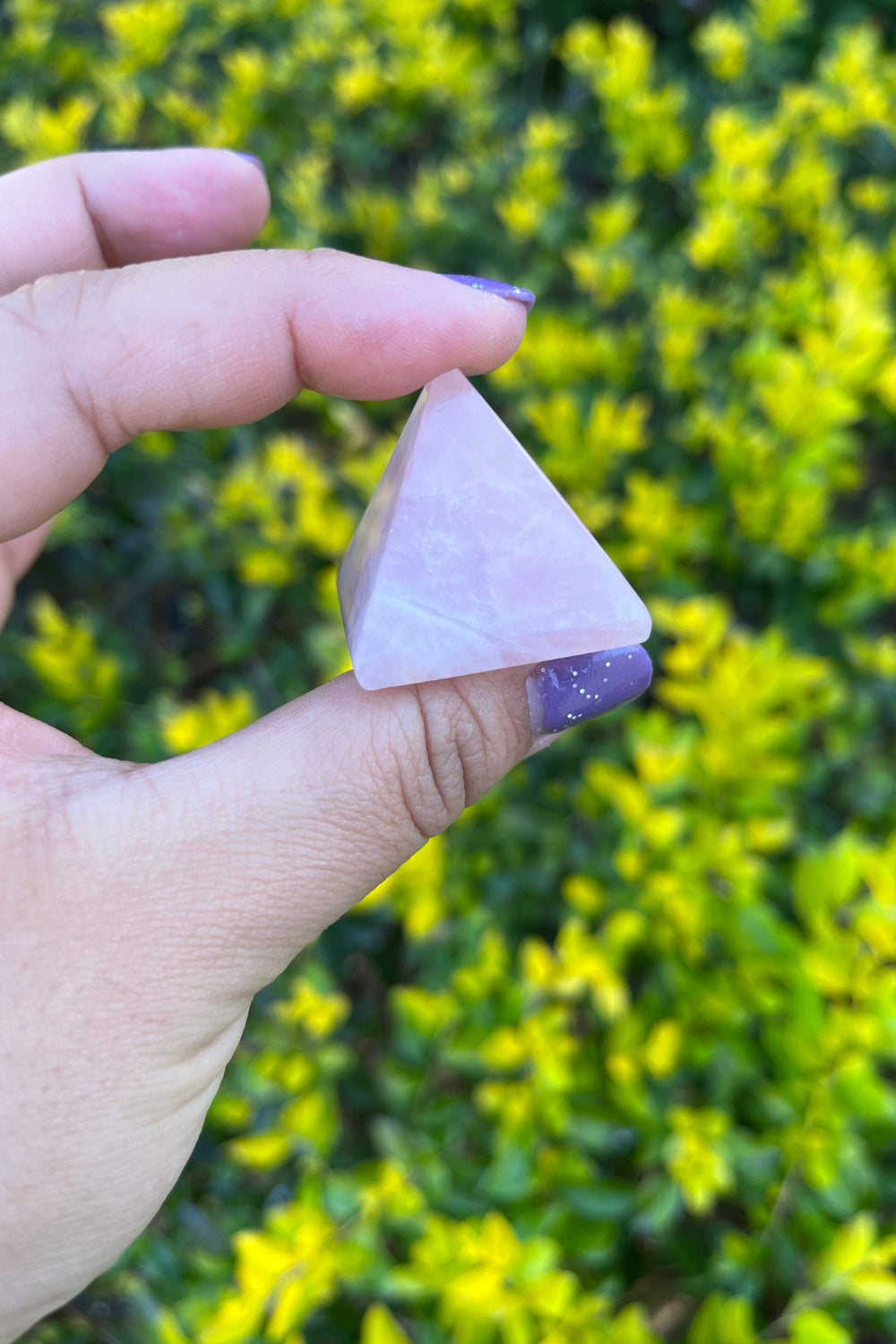 Rose Quartz Pyramid Point Crystal