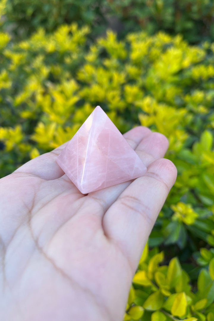 Rose Quartz Pyramid Point Crystal