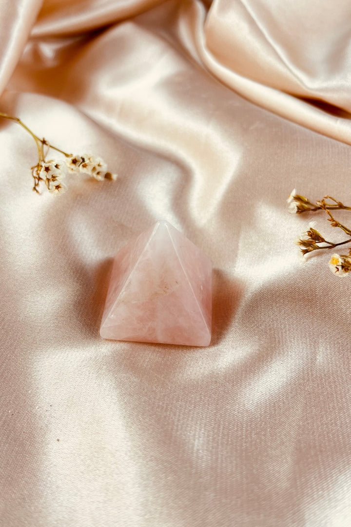 Rose Quartz Pyramid Point Crystal