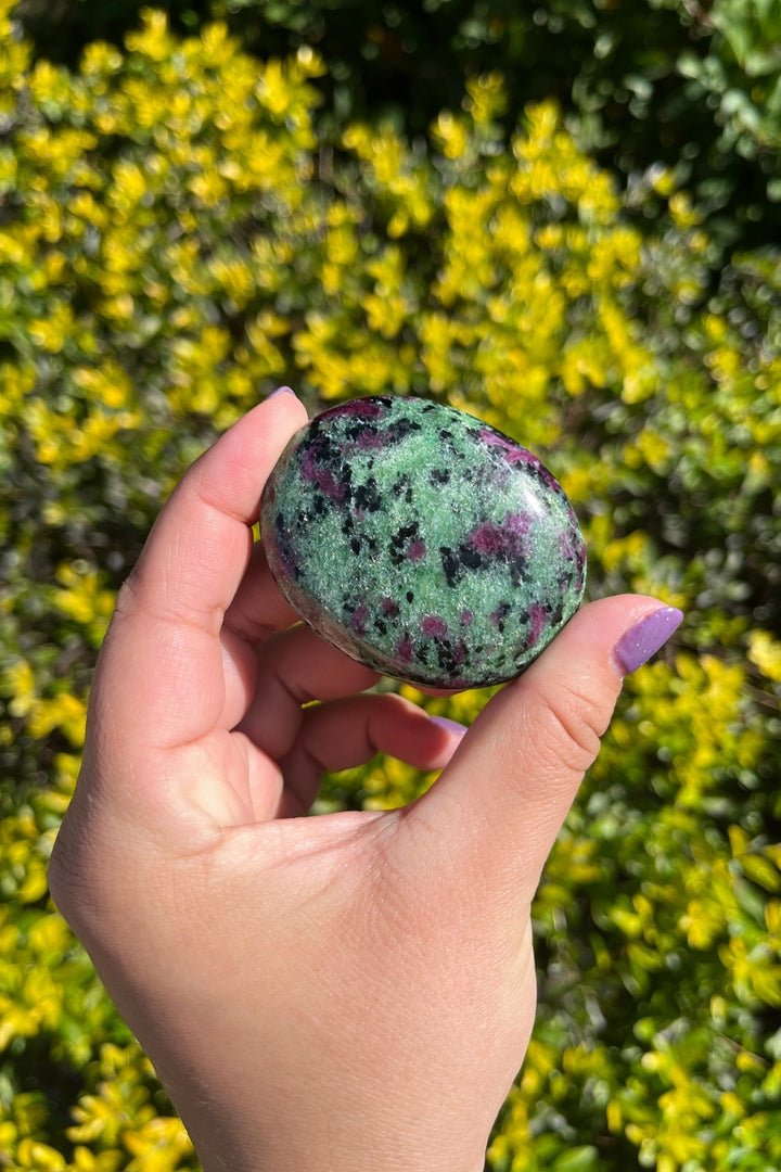Ruby Zoisite Palm Stone