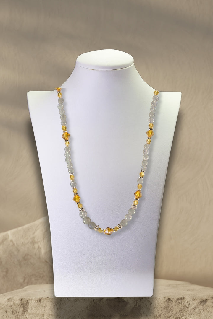 Sivalya Confidence Labradorite and Yellow Crystals Necklace