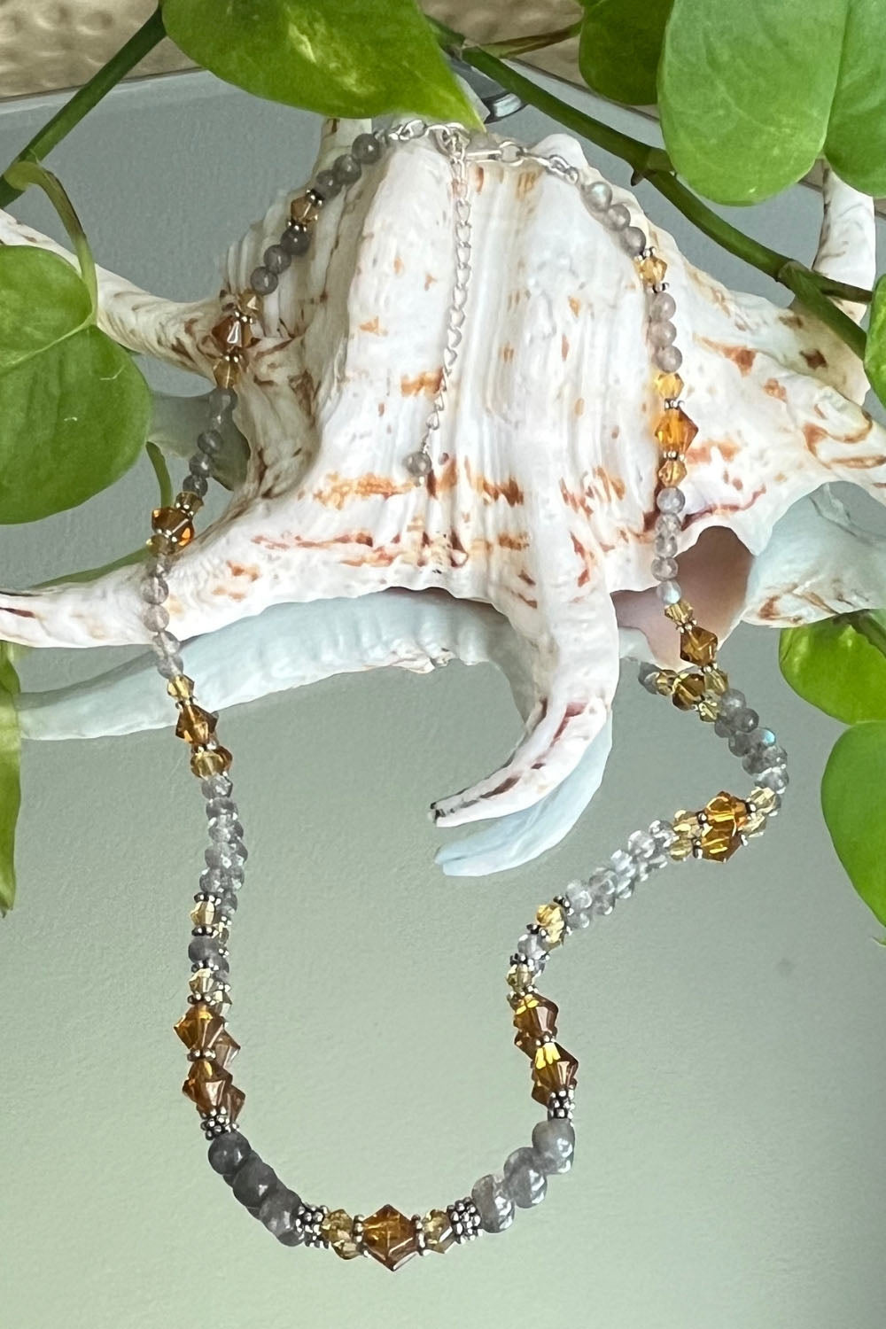 Sivalya Confidence Labradorite and Yellow Crystals Necklace