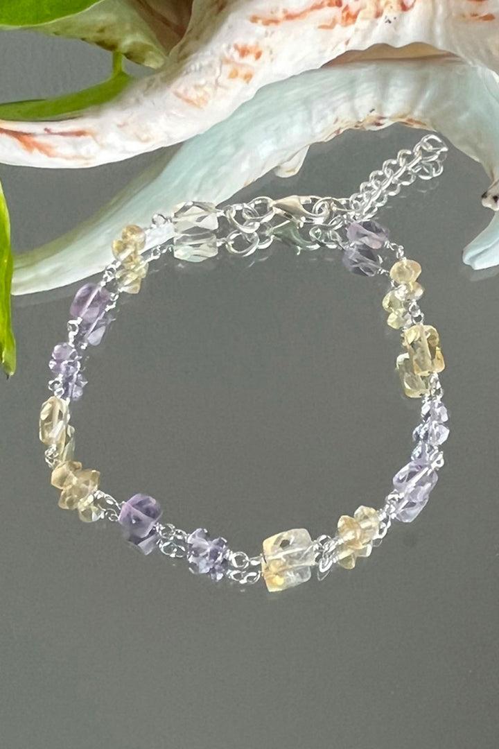 Sivalya Gentle Guidance Amethyst and Citrine Bracelet