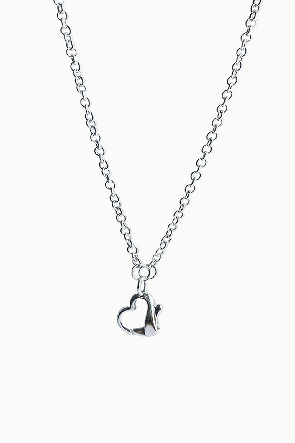Sivalya Heart Locket Link Chain Necklace