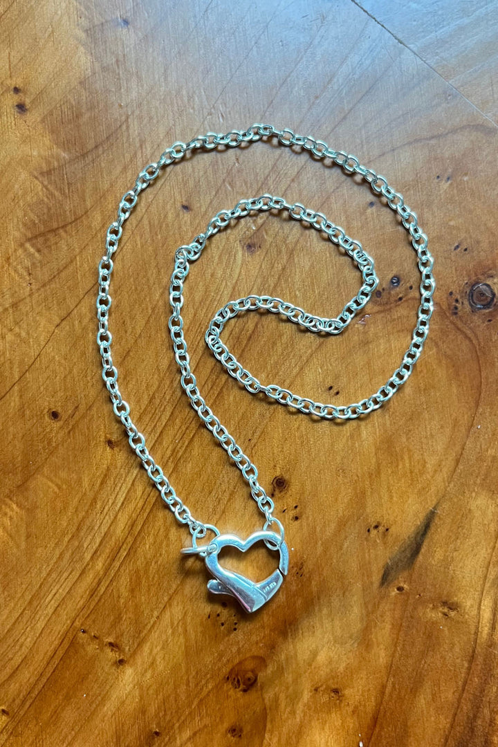 Sivalya Heart Locket Link Chain Necklace