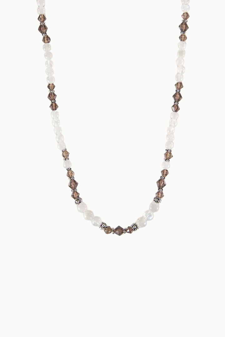 Sivalya Radiance Labradorite and Amber Crystals Necklace