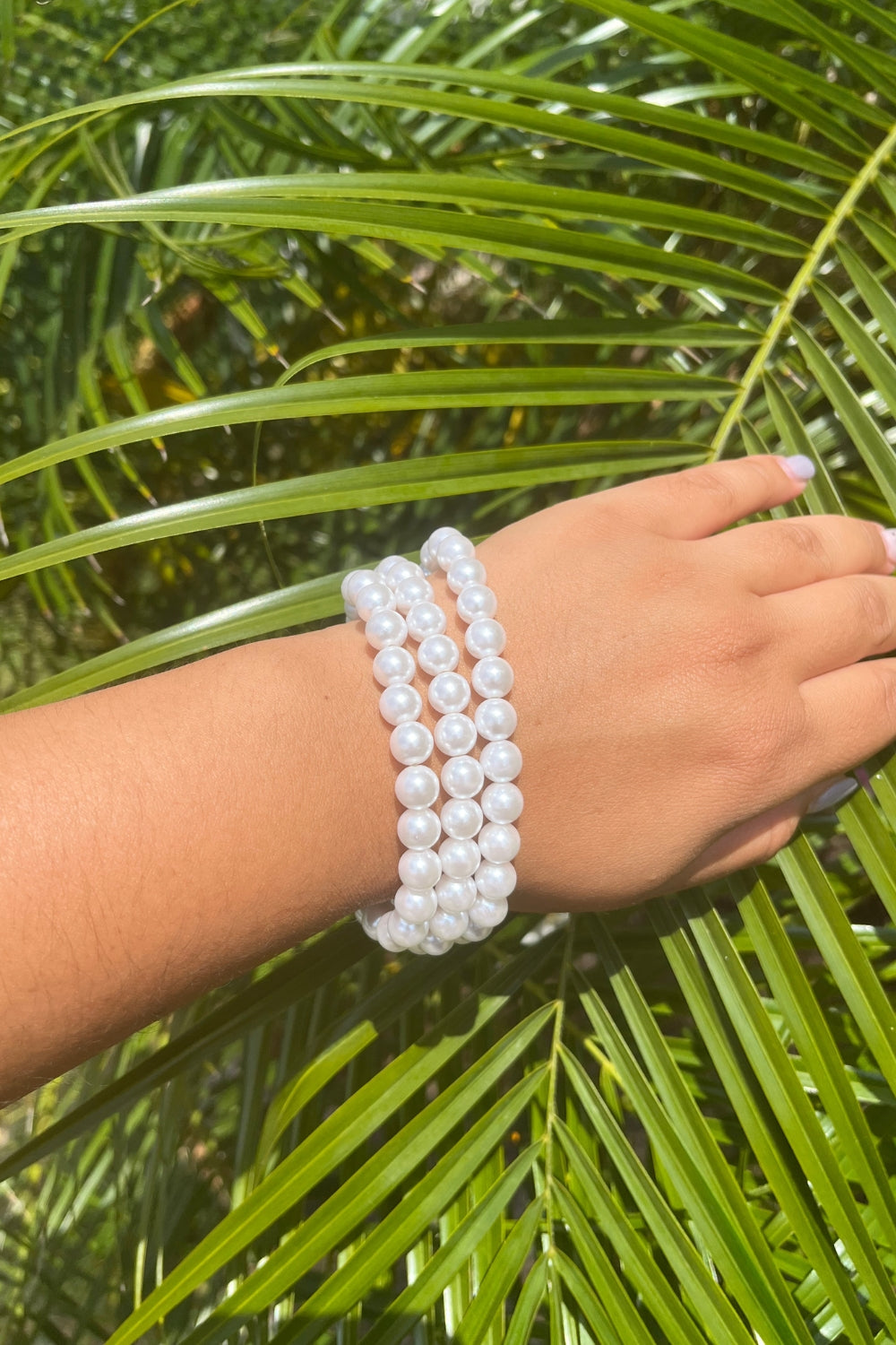 Sivalya Three-Layer Freshwater Pearl Bracelet in Sterling Silver