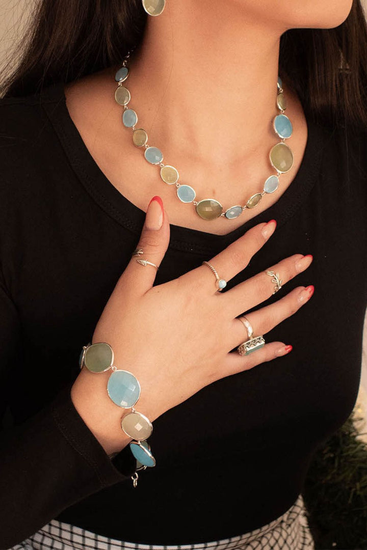 Sivalya Aqua Opal Chalcedony Bracelet - Paris
