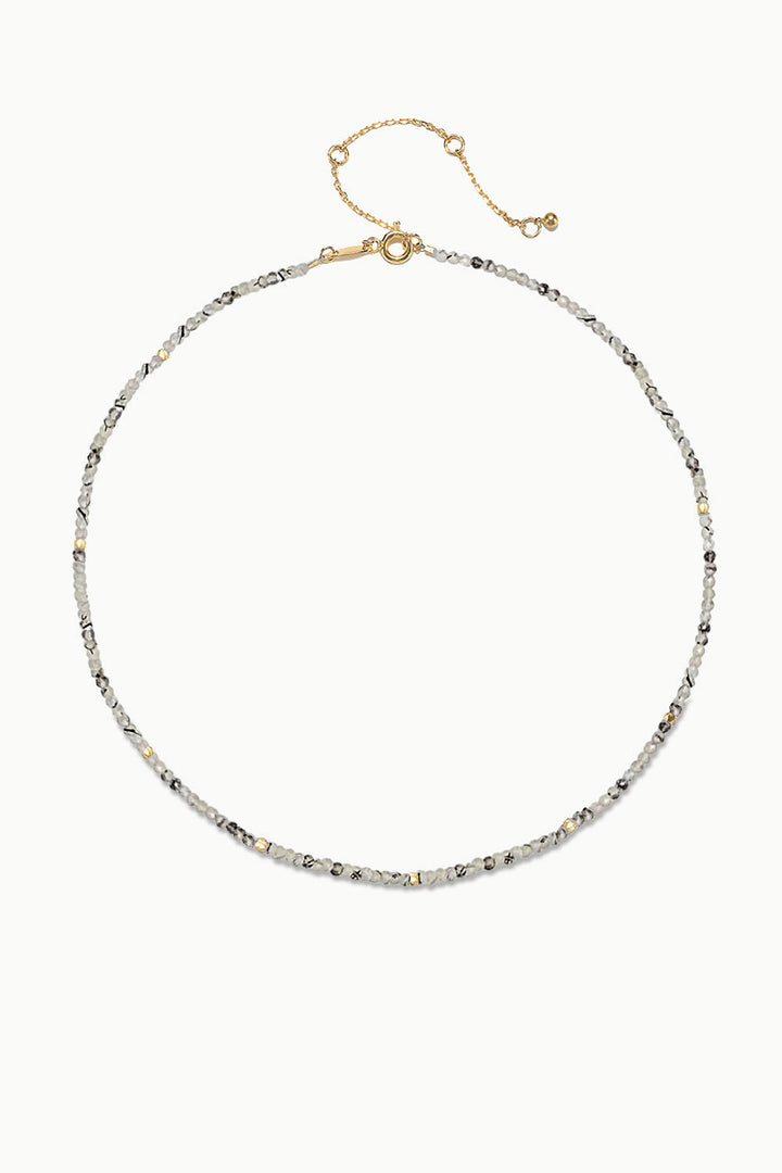 Sivalya Black Rutilated Quartz Beads Necklace