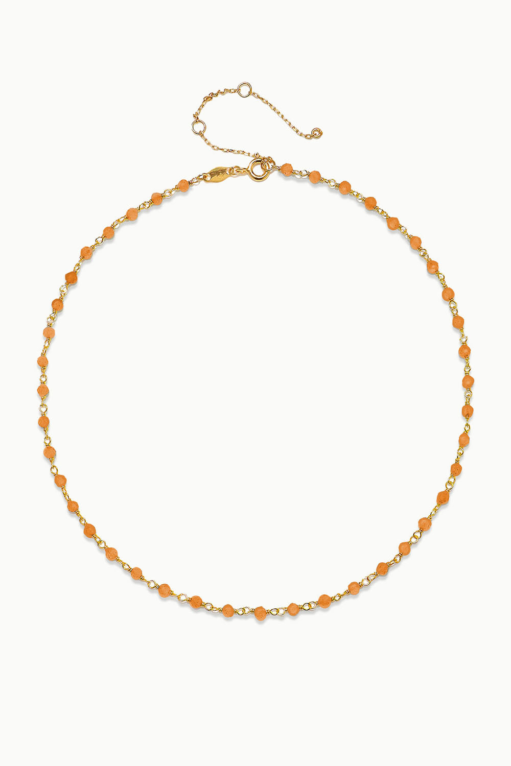 Sivalya Carnelian Beaded Link Chain Necklace