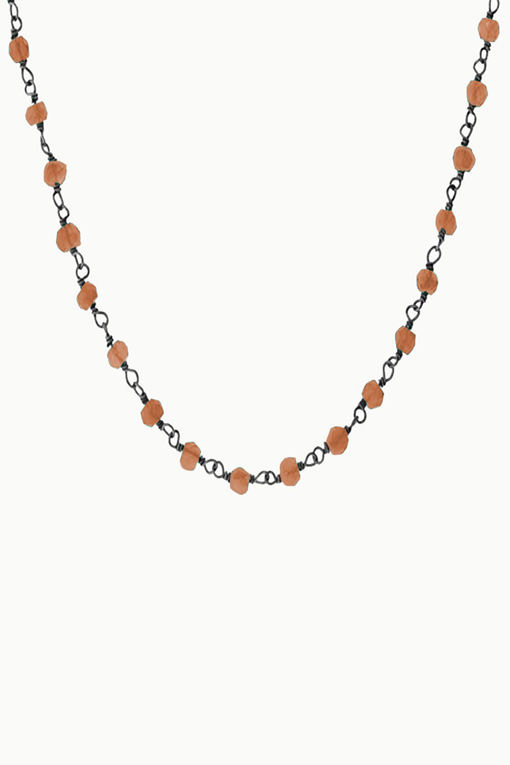 Sivalya Carnelian Beaded Link Chain Necklace