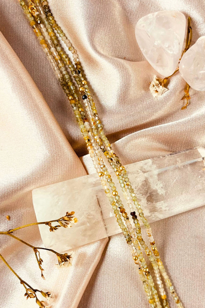 Sivalya Green Fluorite Beads Necklace