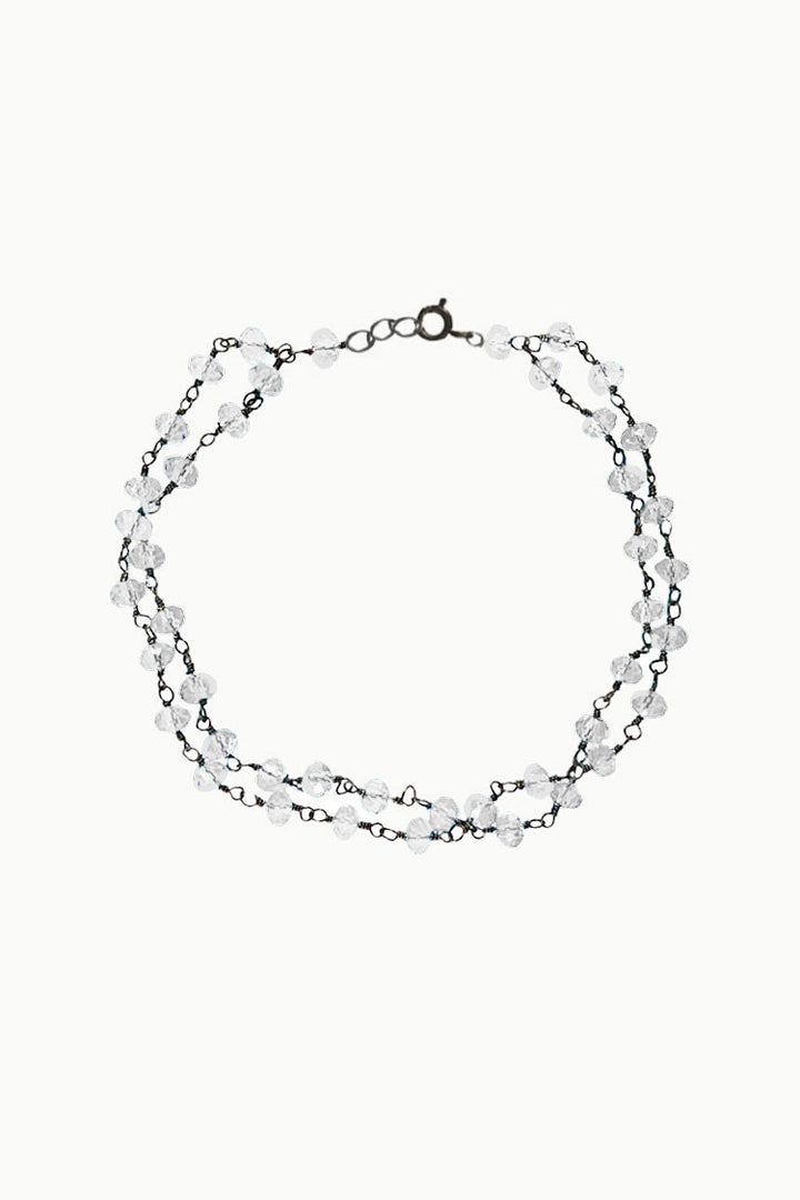 Sivalya Moonstone Beaded Link Chain Bracelet