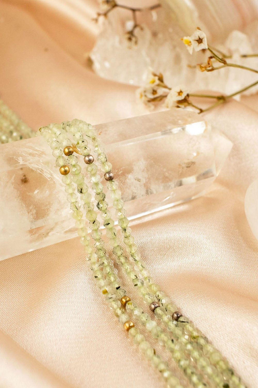 Sivalya Prehnite Beads Necklace