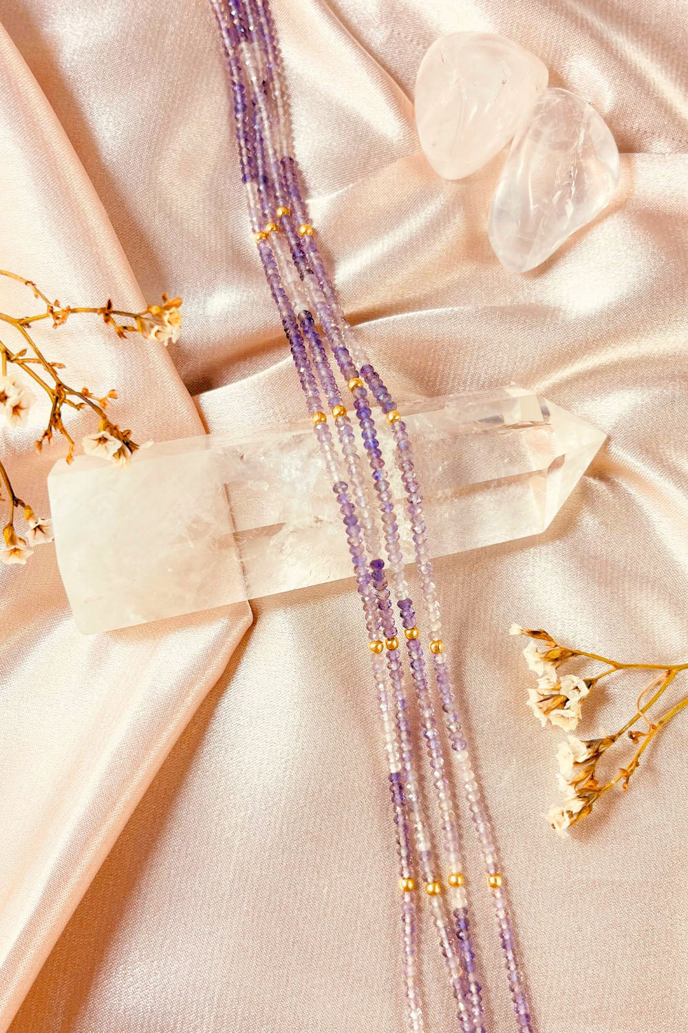 Sivalya Purple Fluorite Beads Necklace