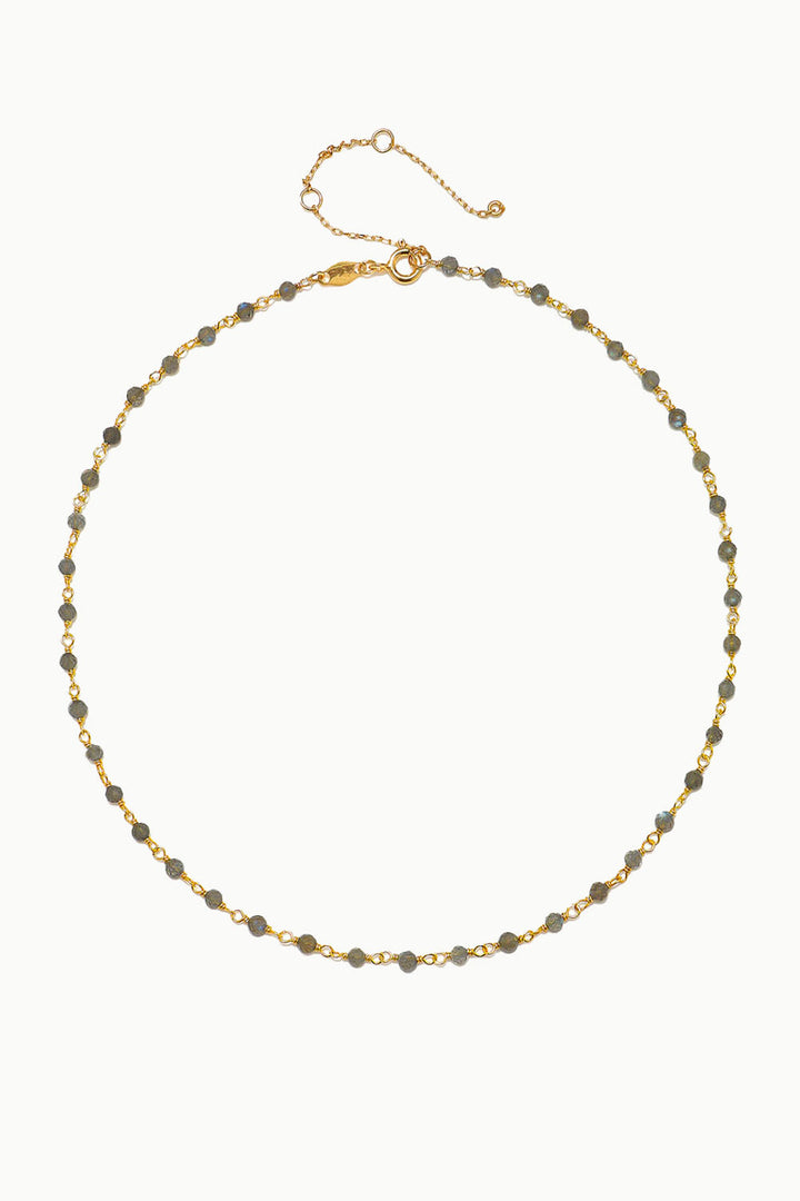 Sivalya Pyrite Beaded Link Chain Necklace