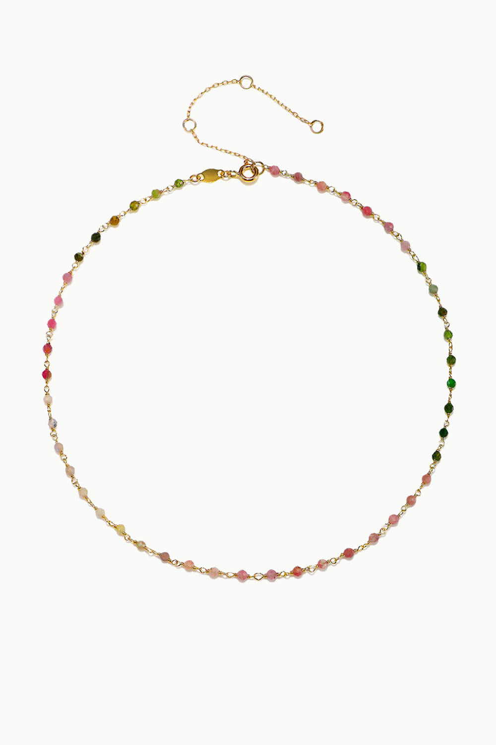 Sivalya Tourmaline Beaded Link Chain Necklace