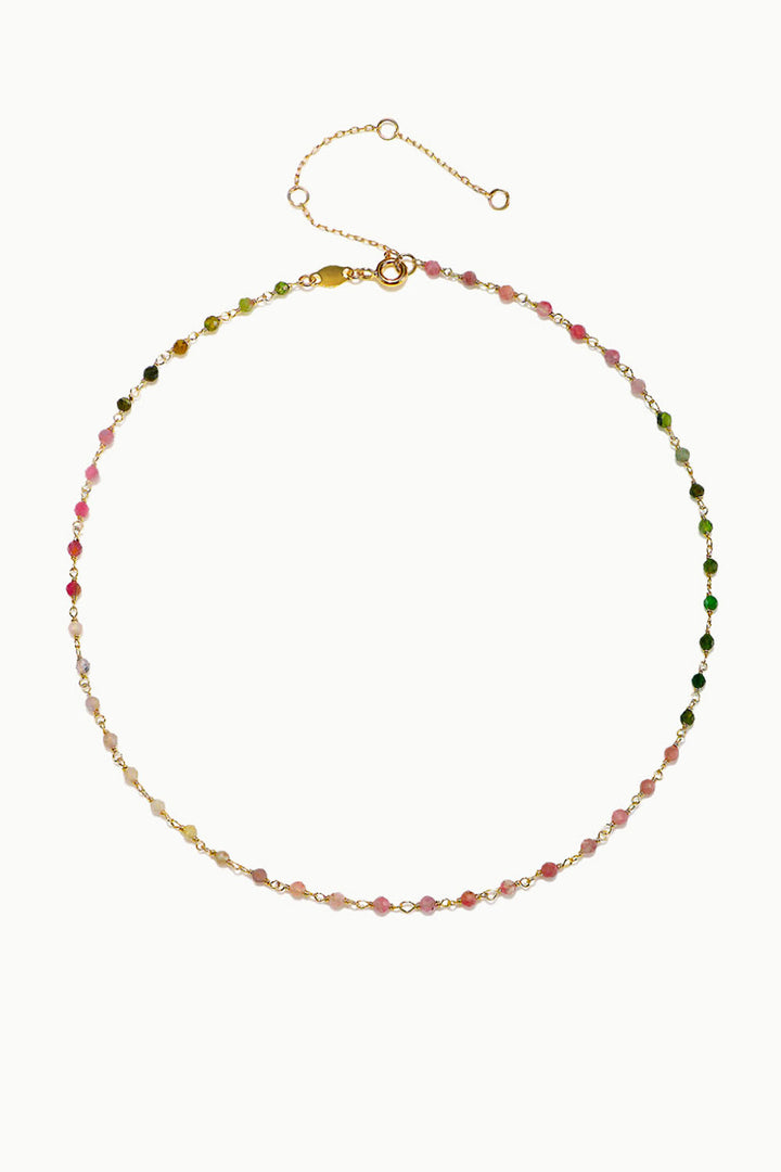 Sivalya Tourmaline Beaded Link Chain Necklace