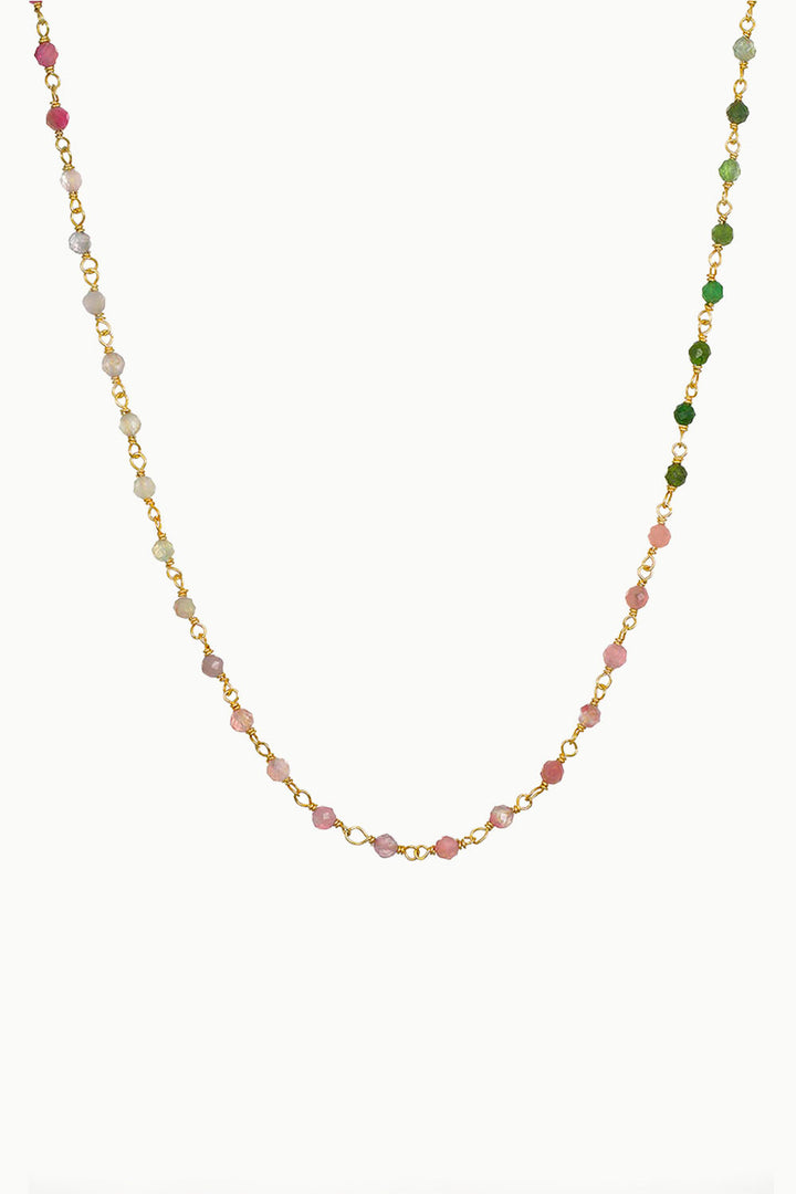 Sivalya Tourmaline Beaded Link Chain Necklace