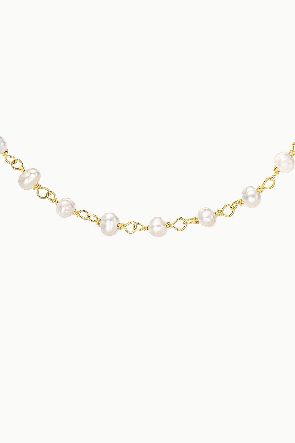 Sivalya Pearl Beaded Link Chain Necklace