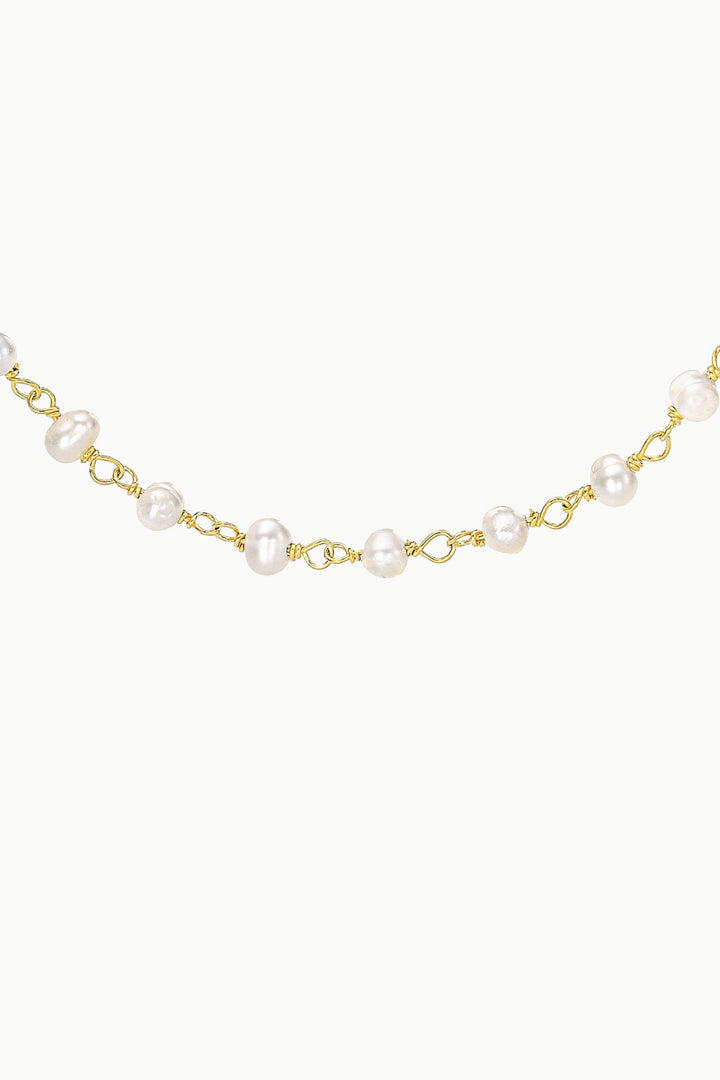 Sivalya Pearl Beaded Link Chain Necklace