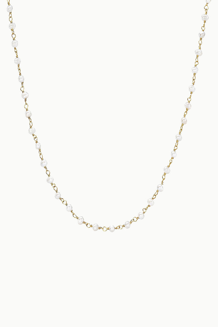 Sivalya Pearl Beaded Link Chain Necklace