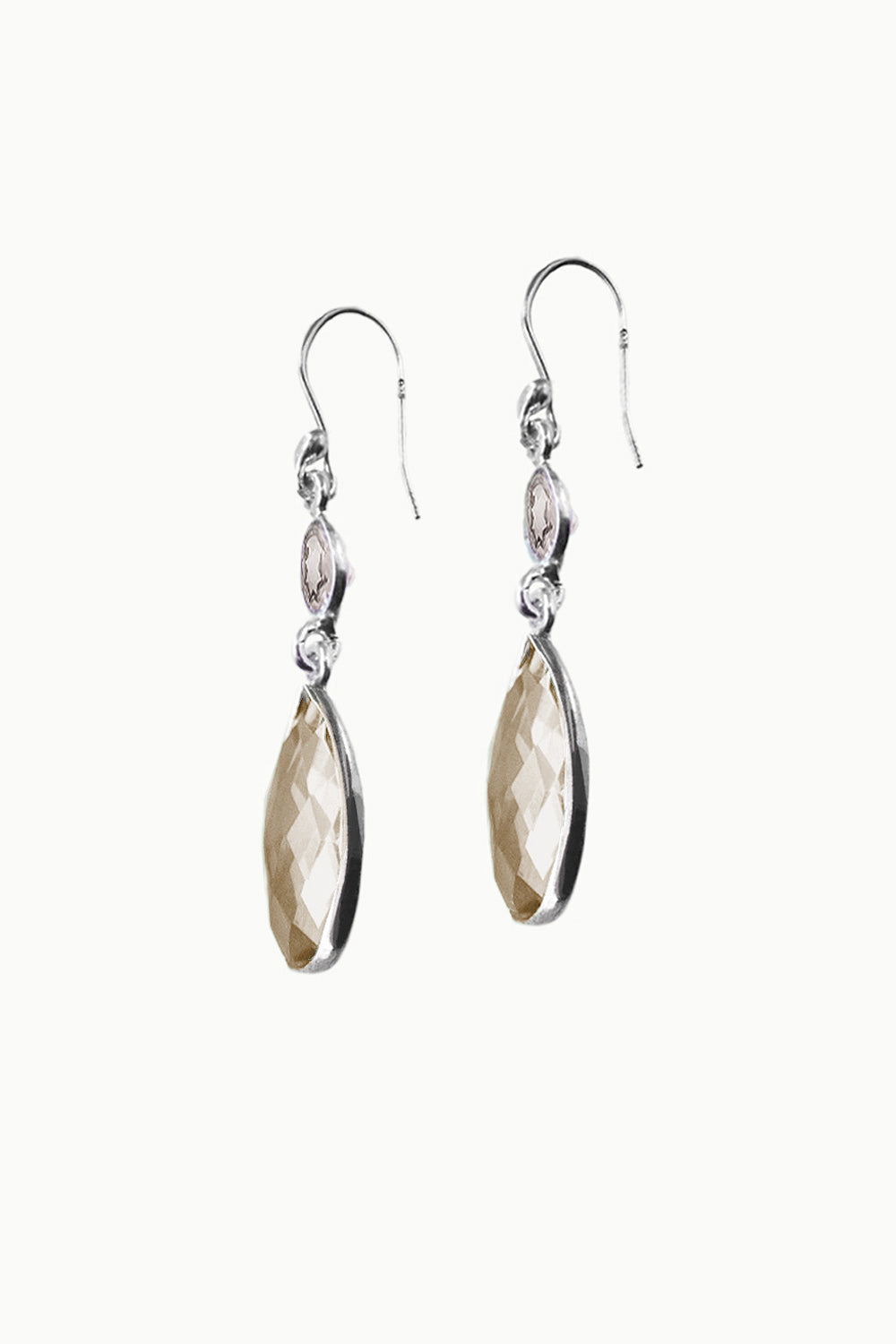 Sivalya Smoky Quartz Dangle Earrings - Twilight