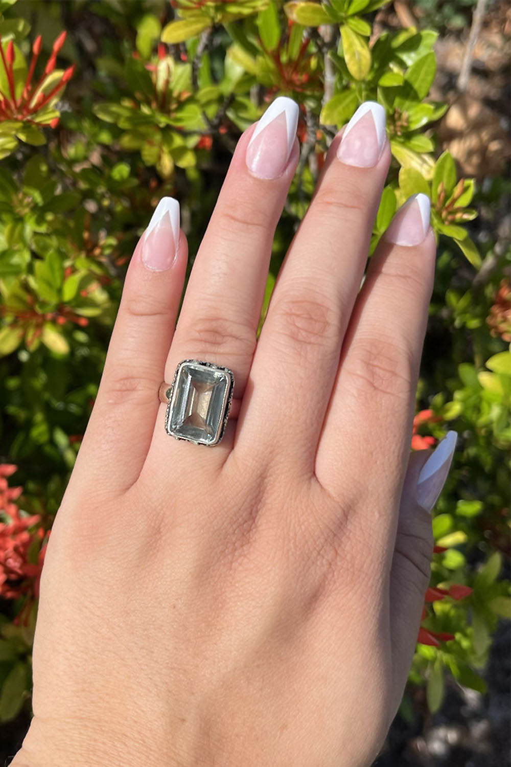 Sivalya Prasiolite Statement Ring