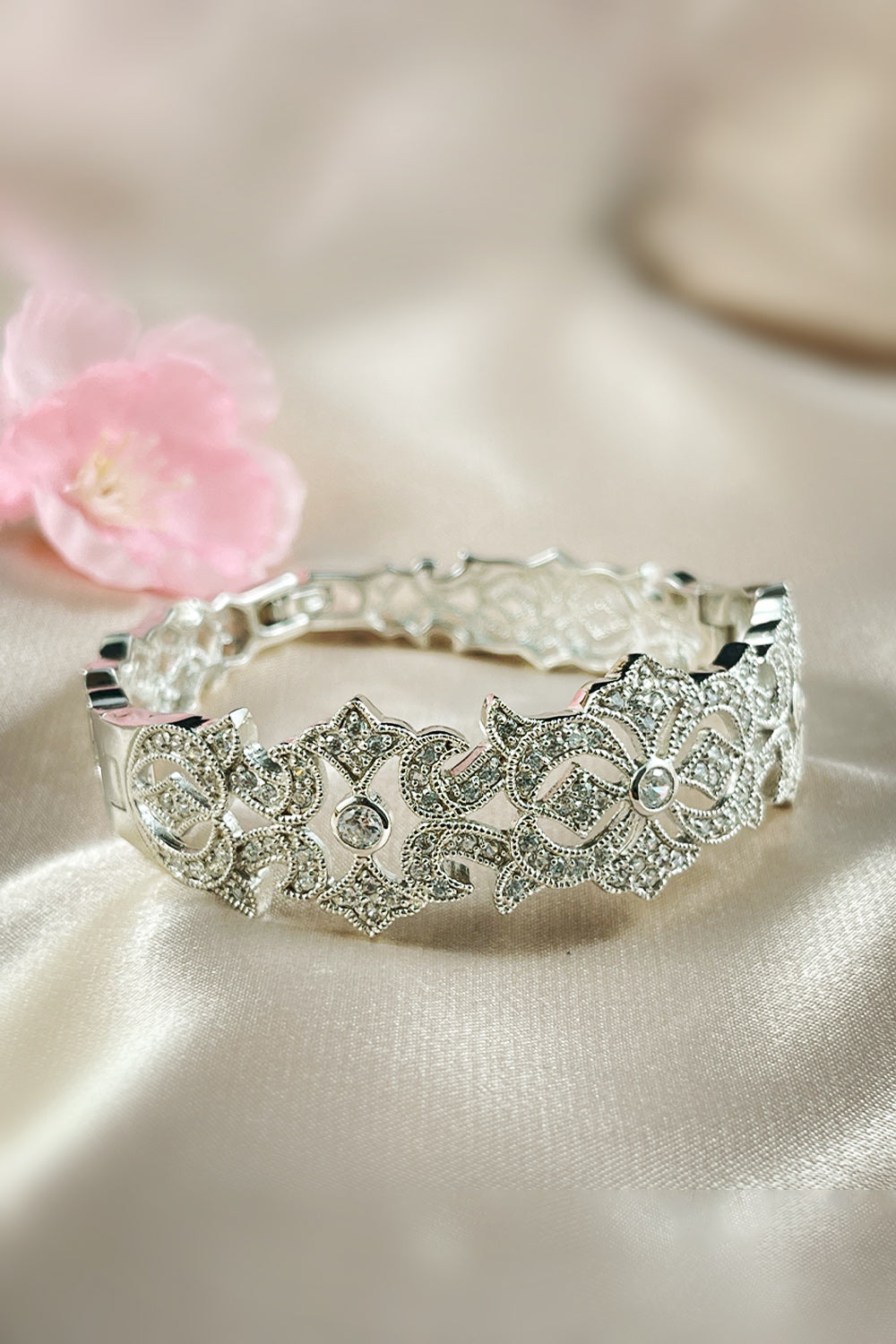 Sterling Silver Zircon Bracelet- Starlight