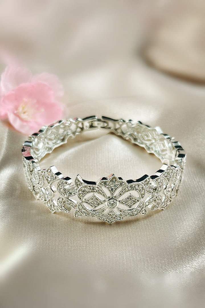 Sterling Silver Zircon Bracelet- Starlight