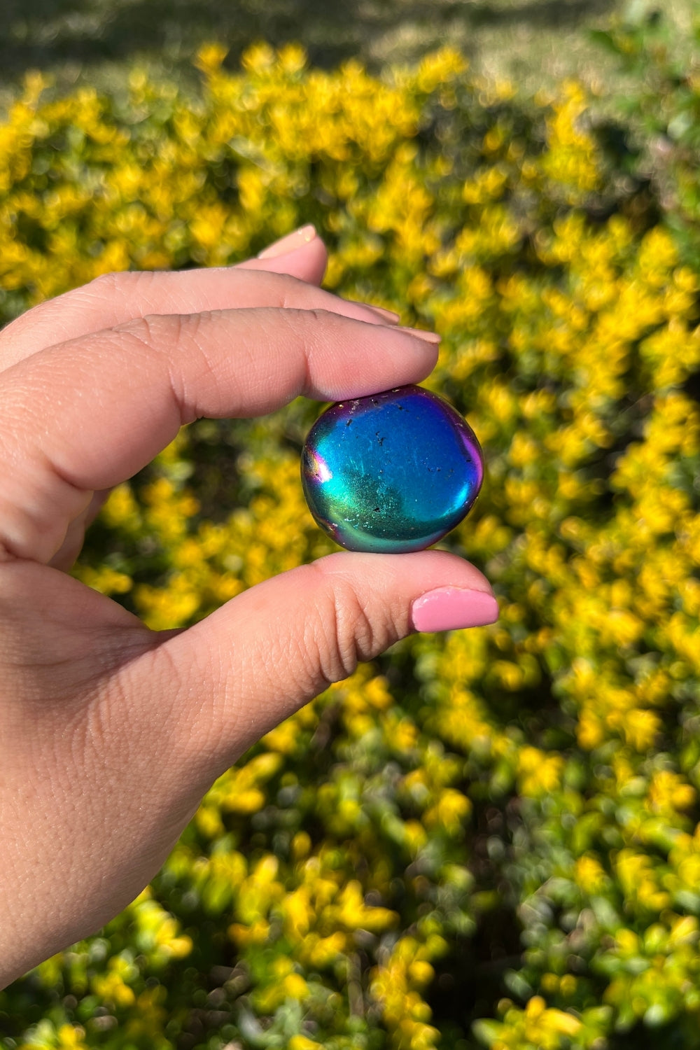 Titanium Rainbow Aura Amethyst Tumbles