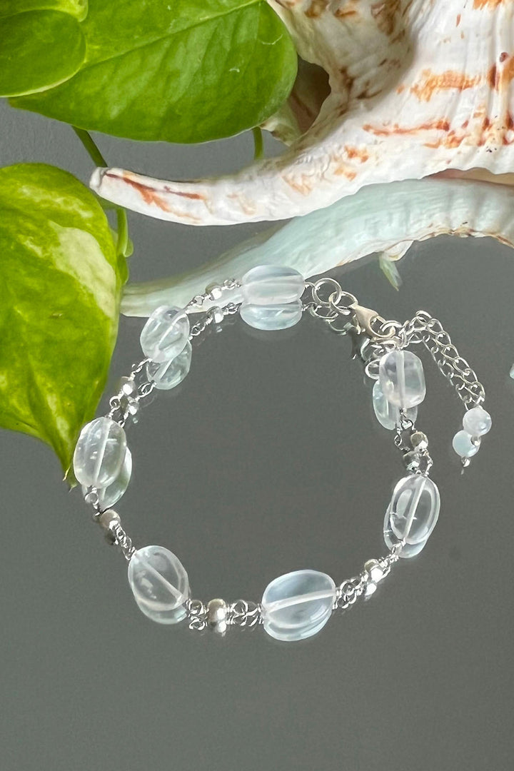 Sivalya Trust Your Journey Clear Quartz Bracelet Sterling Silver