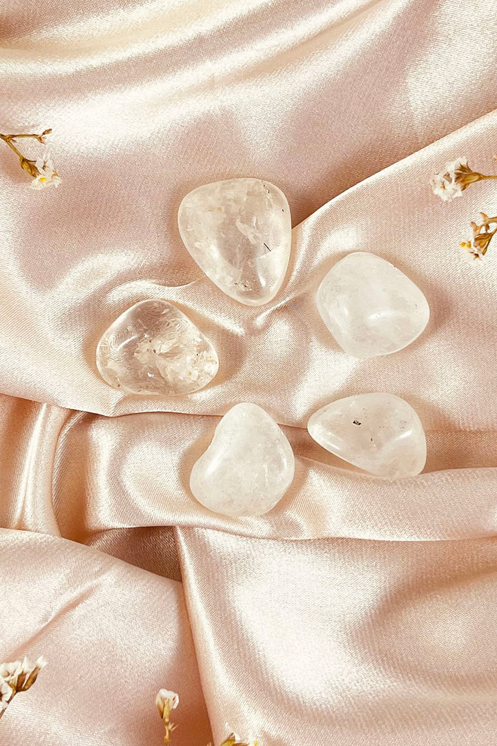 Clear Quartz Tumbles