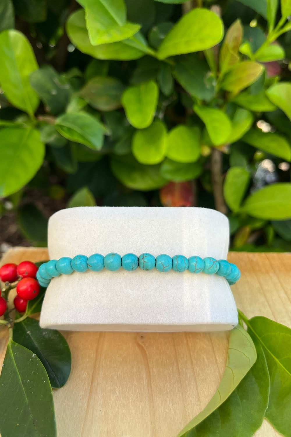 Sivalya Turquoise Gemstone Beaded Bracelet