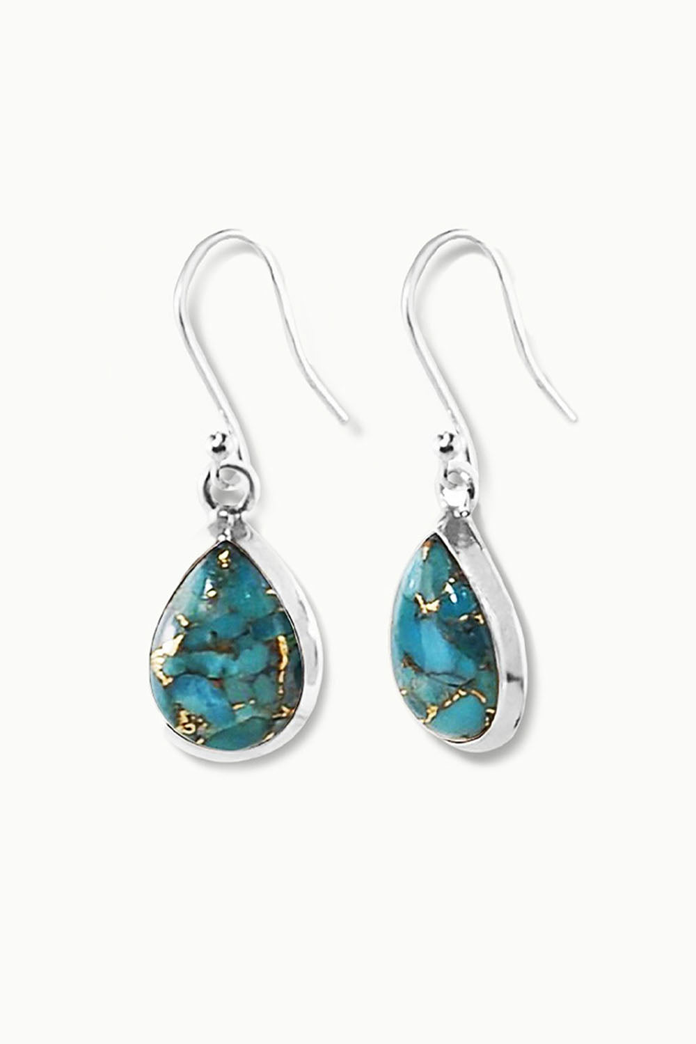 Sivalya Turquoise Silver Earrings- Bliss