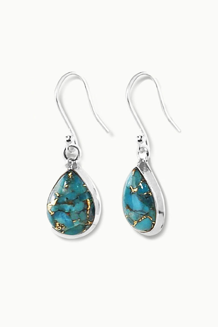 Sivalya Turquoise Silver Earrings- Bliss
