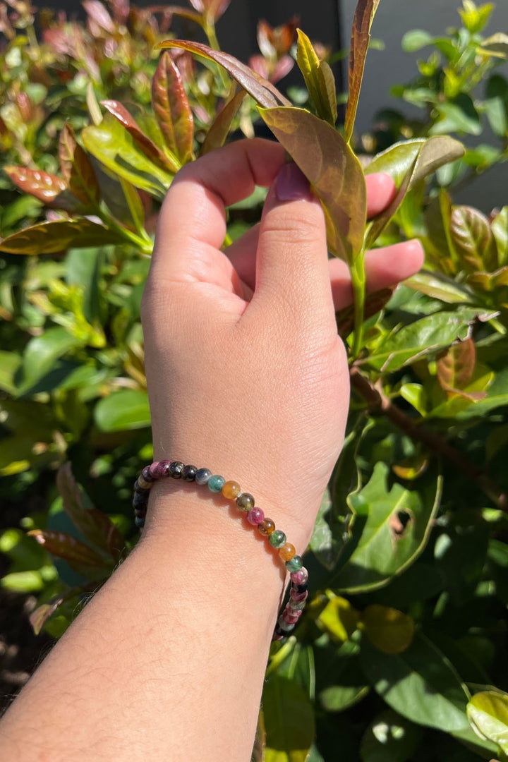 Sivalya Watermelon Tourmaline Gemstone Beaded Bracelet