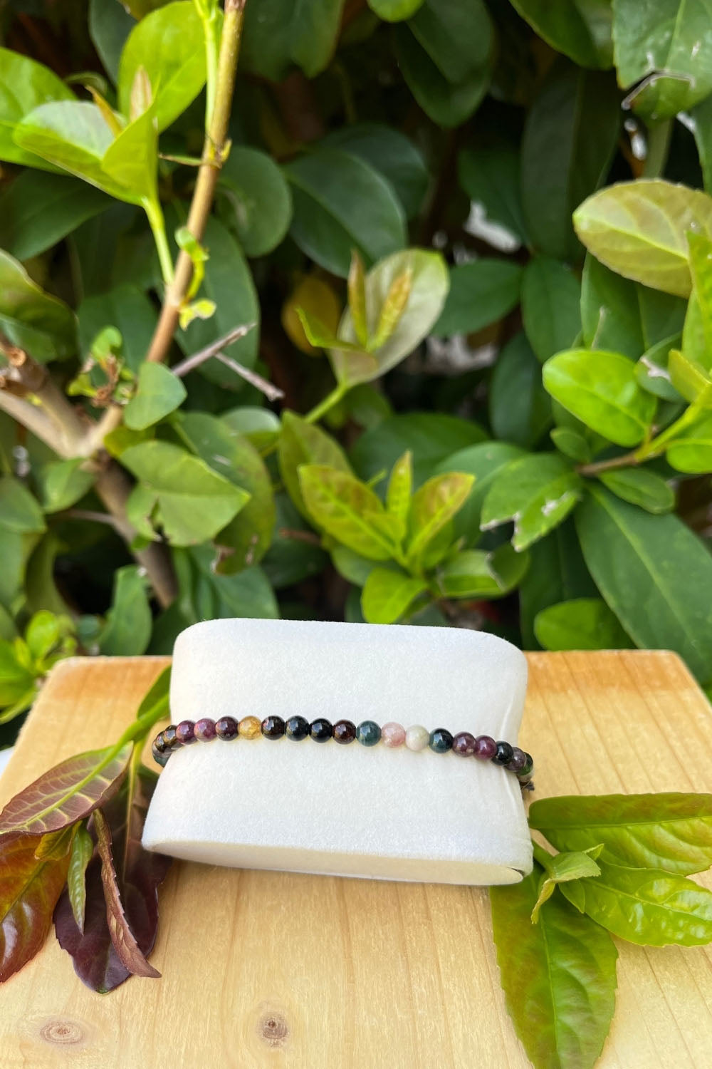 Sivalya Watermelon Tourmaline Gemstone Beaded Bracelet