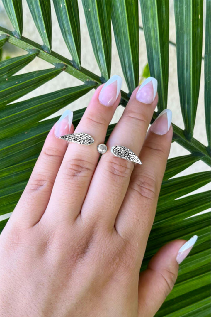 Sivalya Wings Two Finger Ring Sterling Silver