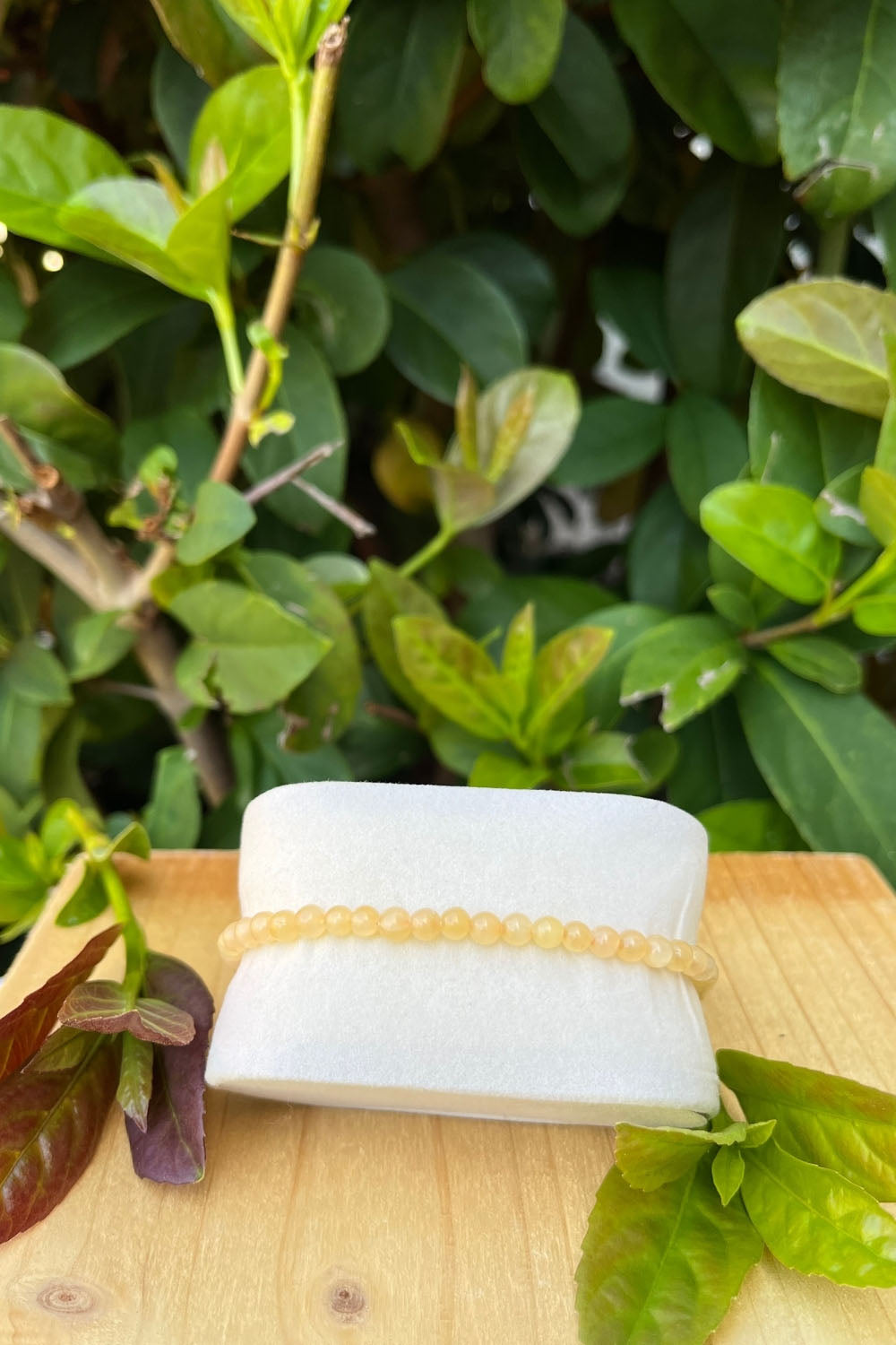 Sivalya Yellow Aragonite Gemstone Beaded Bracelet