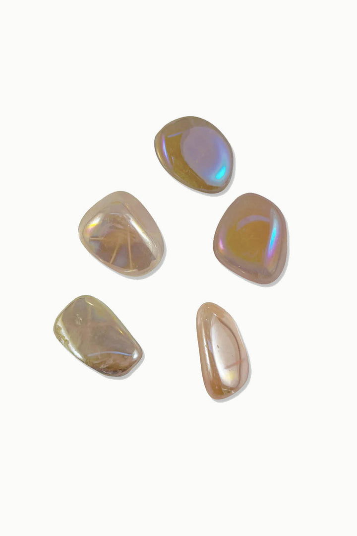 Angel Aura Rose Quartz Tumbles