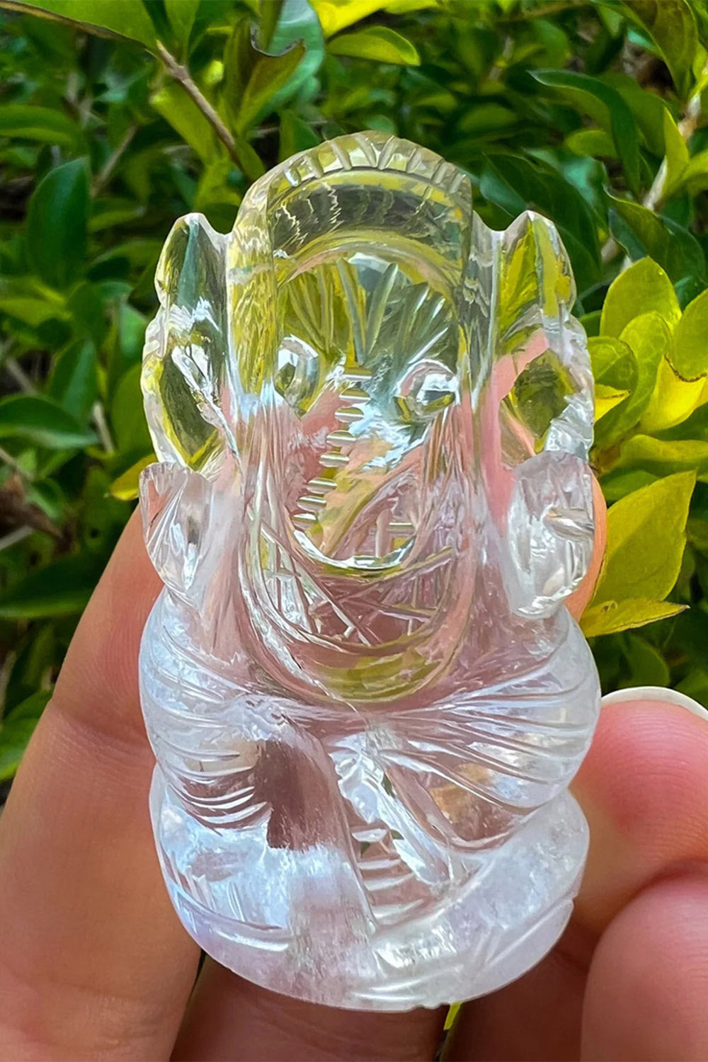 Sivalya Lord Ganesha Statue Clear Quartz