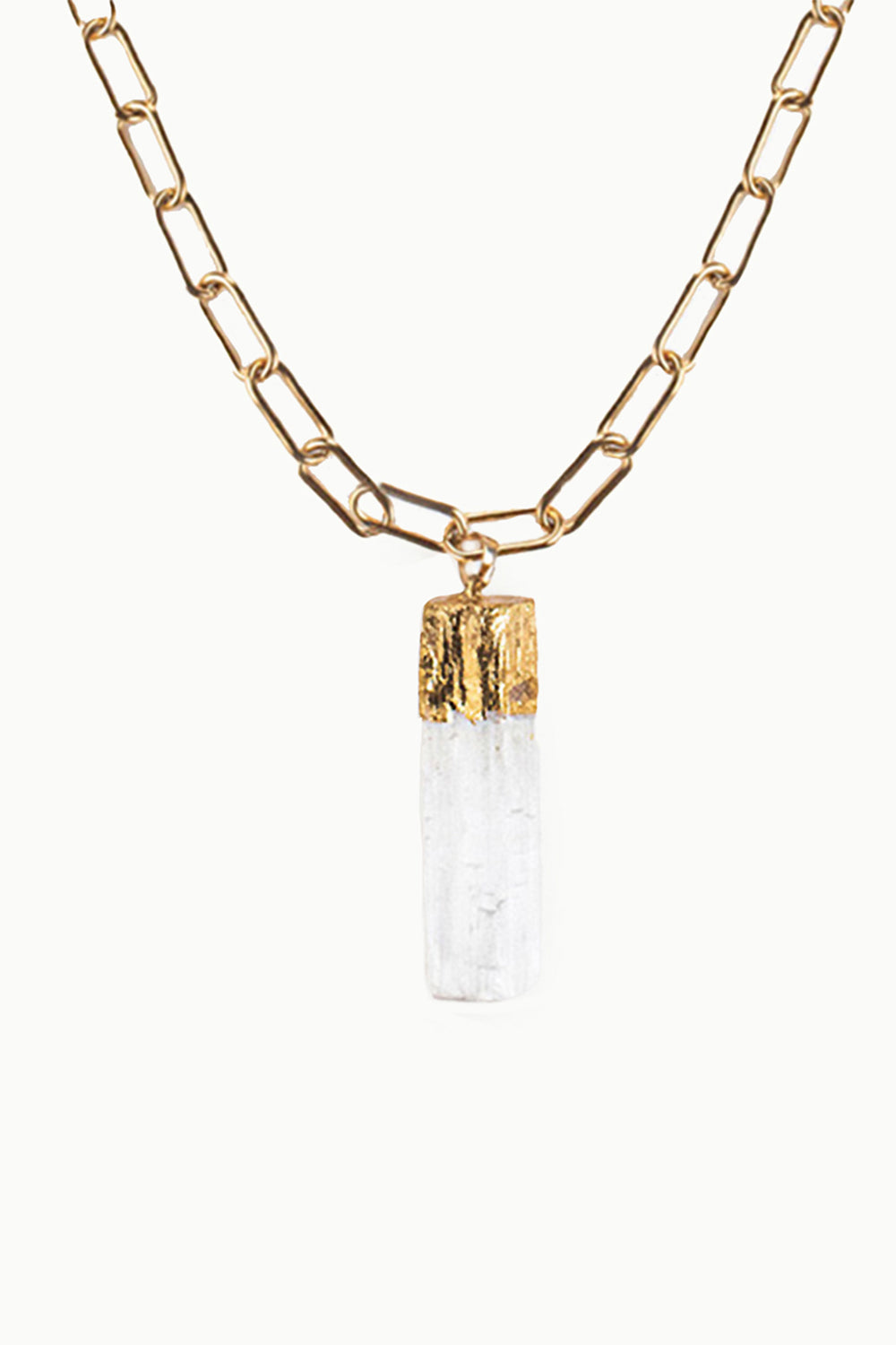 Sivalya Celestial Goddess Selenite Necklace
