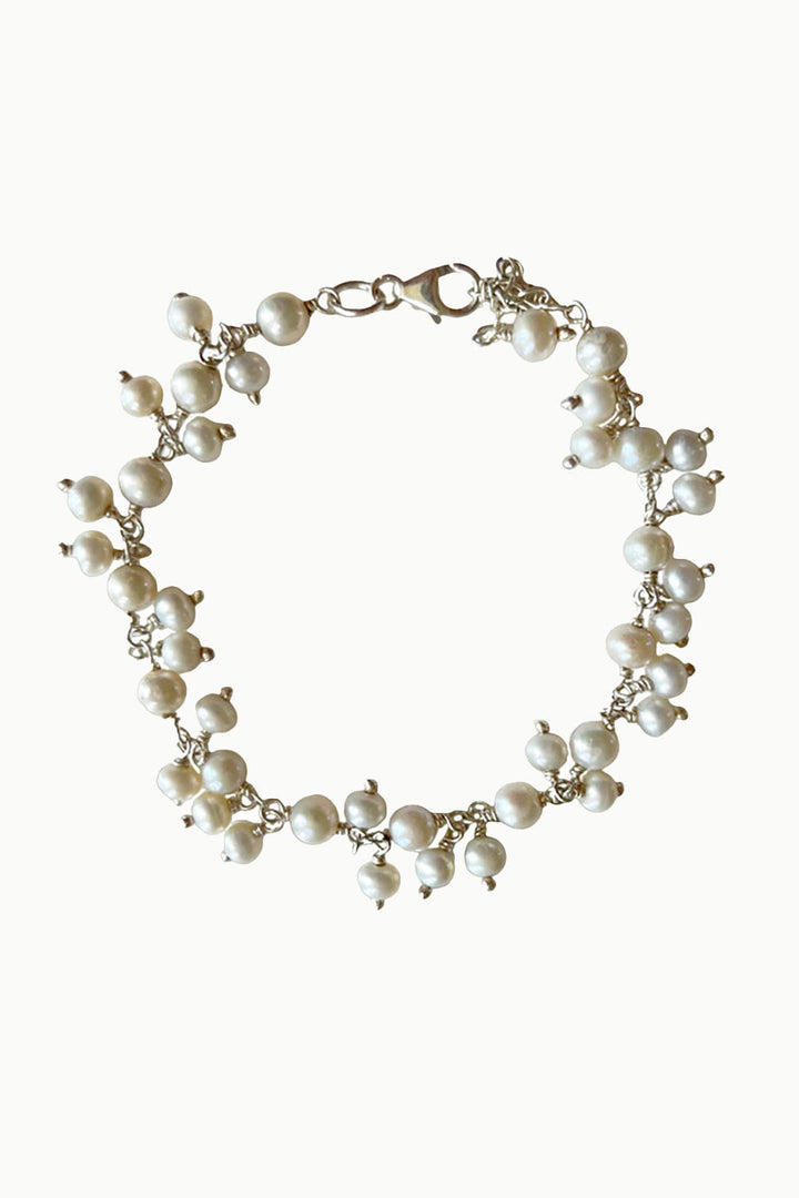 Sivalya Pearl Drops Bracelet Sterling Silver - Ivory