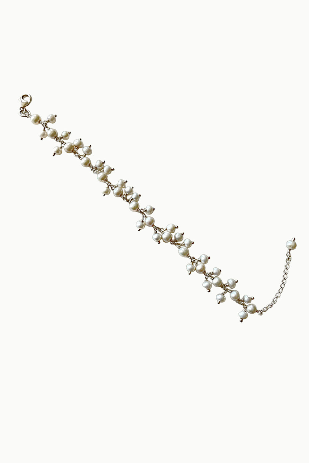 Sivalya Pearl Drops Bracelet Sterling Silver - Ivory