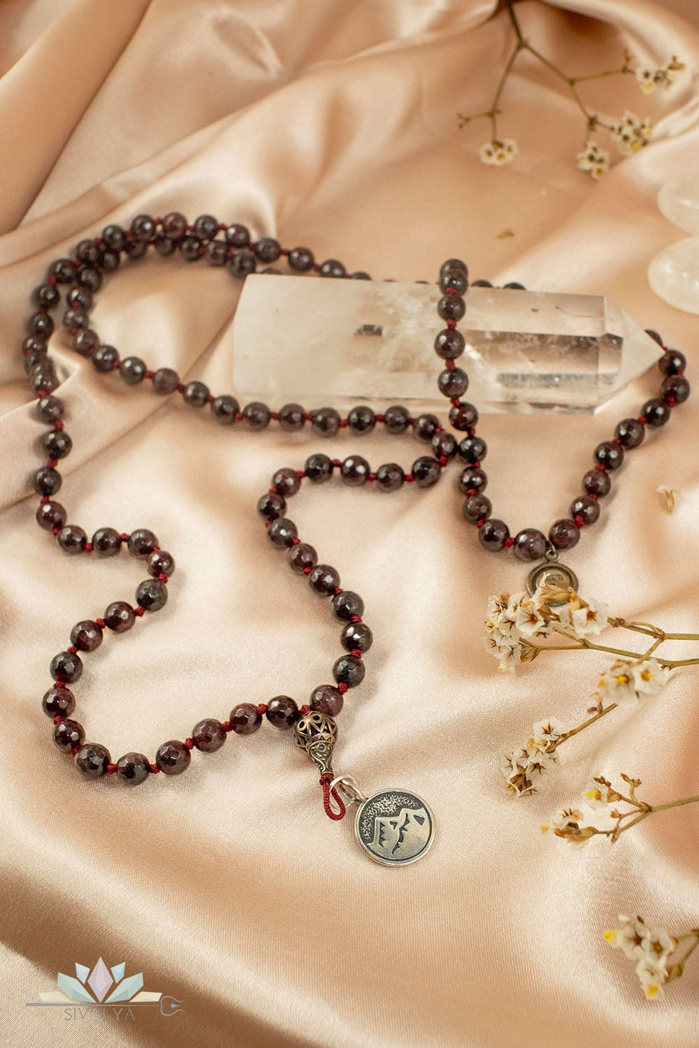 Sivalya Garnet Earth Element Mala Necklace